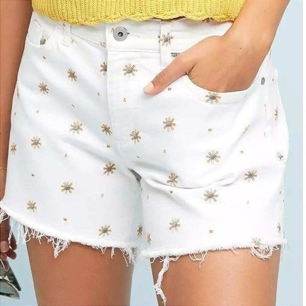 Anthropology‎ Celestial Shorts 70s Sun-drenched Coastal Bohemian Chic Medium